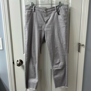 Loft gray modern skinny crop